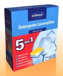 Detergente Lavavajillas Pastillas 5 en 1